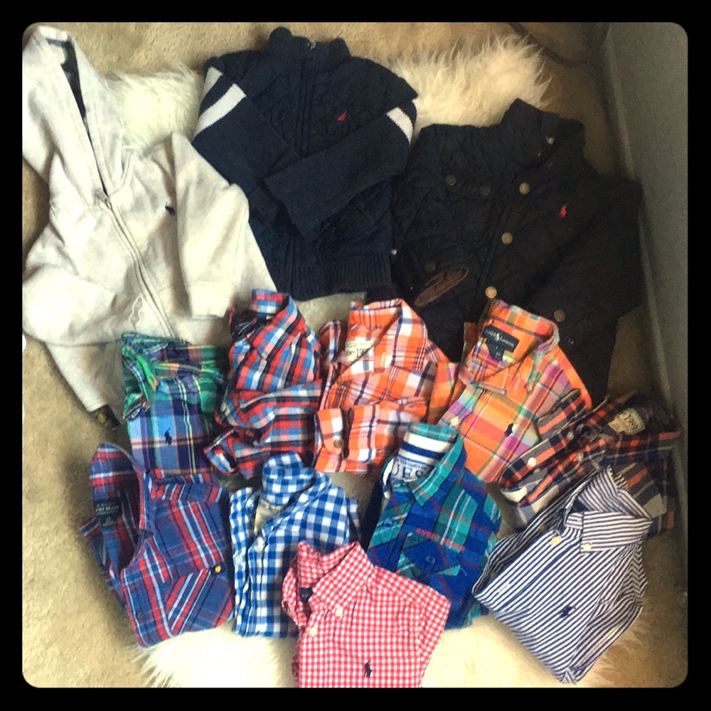 Lot of Toddler boy clothes-Polo, RL, Guess (13 pc)